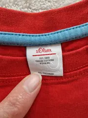 Vorschaubild 4 von T-Shirt Jungen Gr. 122 Rot Casual Baumwolle Kurzarm Print