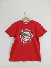 Vorschaubild 2 von T-Shirt Jungen Gr. 122 Rot Casual Baumwolle Kurzarm Print