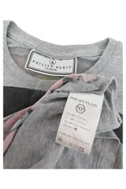 Vorschaubild 1 von Kinder T-Shirt Gr. 116 Grau Superman Logo-Print Strass Casual