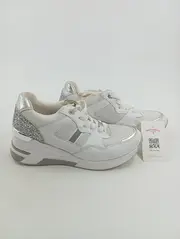 Vorschaubild 2 von Damen Sneaker low Weiß Gr. 39 Modisch Glitzer