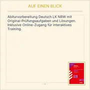 Vorschaubild 2 von STARK Abitur Deutsch LK NRW 2022 Prüfungsvorbereitung Buch Originalaufgaben