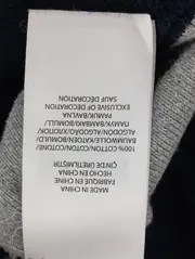 Vorschaubild 4 von Herren Pullover Gr. L 50 Gestreift Blau Baumwolle Casual