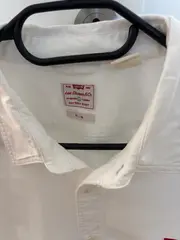 Vorschaubild 3 von Battery Shirt Hemd Herren Gr. L Weiß Slim Fit Baumwolle