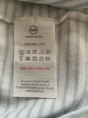 Vorschaubild 2 von Langarmshirt Gr. 80 Baby gestreift Teddybär Applikation Blau Weiß