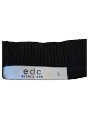 Vorschaubild 4 von EDC Damen Pullover Schriftzug Pailletten Weihnachten Langarm Schwarz L