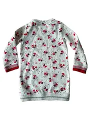 Vorschaubild 2 von Sweatkleid Mädchen Gr. 98 Langarm Herzen Rosa Weiß