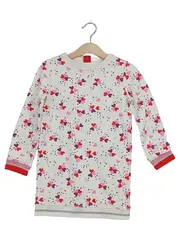 Vorschaubild 1 von Sweatkleid Mädchen Gr. 98 Langarm Herzen Rosa Weiß