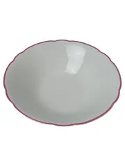 Vorschaubild 1 von Servierschüssel Porzellan Weiß Elegant 23cm Schale Salatschüssel