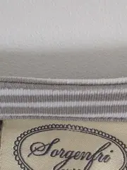 Vorschaubild 6 von Damen Langarmshirt Gr. 38/M Grau Gestreift Casual Baumwolle