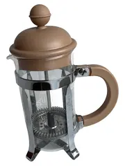 Vorschaubild 1 von Kaffeebereiter French Press Kaffeepresse Glas Edelstahl Beige 40 cm