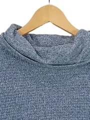 Vorschaubild 3 von EDC Damen Pullover Strickpullover Blau Gr. 42/XL Casual Rollkragen