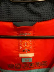 Vorschaubild 2 von Skijacke Kinder Gr. 164 Winterjacke Mehrfarbig Türkis Rot