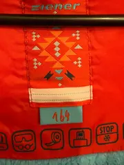 Vorschaubild 5 von Skijacke Kinder Gr. 164 Winterjacke Mehrfarbig Türkis Rot
