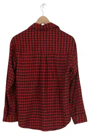 Vorschaubild 2 von Damen Hemdbluse Gr. 32/XS Rot Kariert Casual Langarm