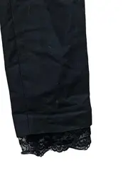 Vorschaubild 3 von Damen Stoffhose Elegant Schwarz Spitze Gr. S/36 Büro