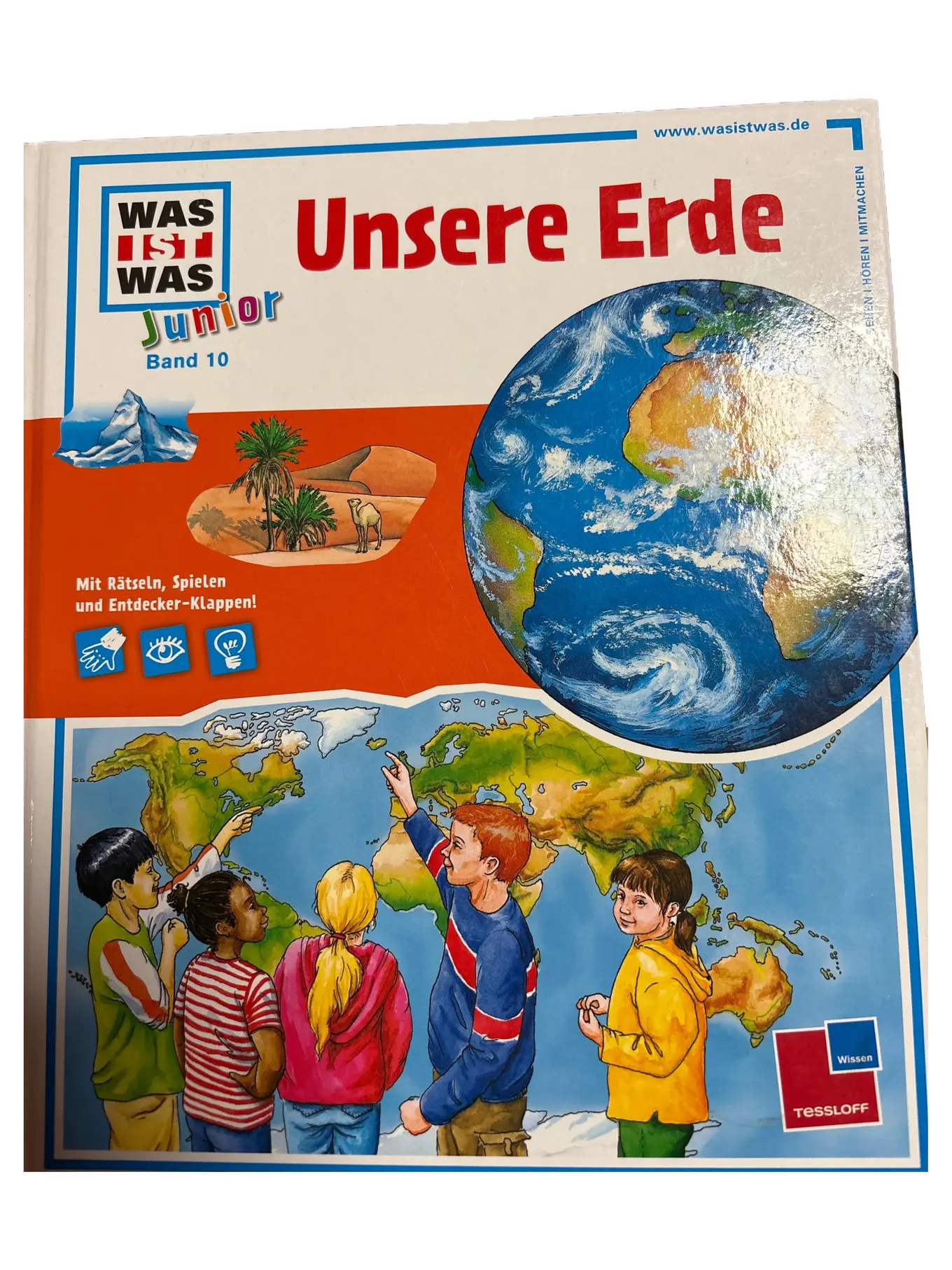 WAS IST WAS Junior 10 Unsere Erde Kinderbuch Rätsel Spiele Hardcover