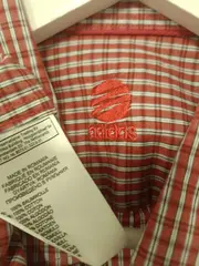 Vorschaubild 3 von Herren Freizeithemd Gr. 48/M Rot Kariert Kurzarm Casual