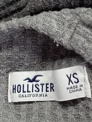 Vorschaubild 3 von Damen Sweatshirt Grau 34/XS Casual Cut-Out Rippstrick Langarm