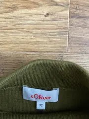 Vorschaubild 3 von Damen Pullover Basic Oliv Gr. 32/XXS