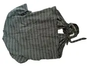 Vorschaubild 2 von Damen T-Shirt Kurzarm Gestreift Schleife Grau 34;XS