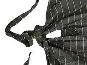 Vorschaubild 3 von Damen T-Shirt Kurzarm Gestreift Schleife Grau 34;XS