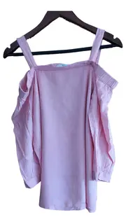 Vorschaubild 1 von EDC Damen Bluse Schulterfrei Rosa Gr. 38/M Casual Viskose