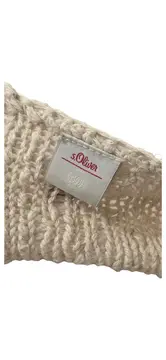 Vorschaubild 4 von Damen Strickpullover Gr. 40/L Beige Lochmuster Baumwolle
