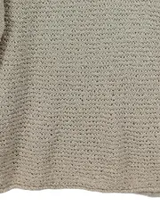Vorschaubild 3 von Damen Strickpullover Gr. 40/L Beige Lochmuster Baumwolle