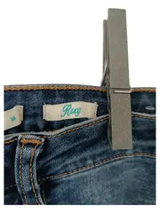 Vorschaubild 6 von Damen Jeans Shorts M/36 Destroyed Look Schnürung Blau Denim