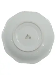 Vorschaubild 2 von Bavaria Untertasse Unterteller Porzellan Blumenmuster Goldrand 15cm