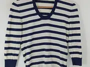 Vorschaubild 2 von Damen Pullover Gr. 38/M gestreift maritim 3/4-Arm