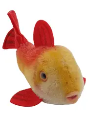 Vorschaubild 1 von Flossy Fisch Plüschtier Kuscheltier Vintage mit Knopf & Schild