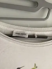 Vorschaubild 3 von Collection Damen T-Shirt Gr. 40 Weiß Tropical Print LOVE