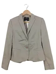 Vorschaubild 1 von Damen Business Blazer Beige Gr. 34/XS Baumwolle Langarm Sakko