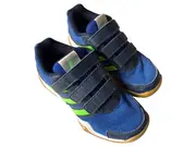 Vorschaubild 2 von Kinder Sportschuhe Gr. 34 Blau Grün Klettverschluss Hallenschuhe