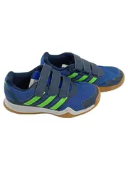 Vorschaubild 1 von Kinder Sportschuhe Gr. 34 Blau Grün Klettverschluss Hallenschuhe