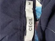 Vorschaubild 3 von Damen Bluse Gr. 38/M Blau Viskose Langarm Klassisch Casual