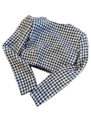 Vorschaubild 3 von Damen Crop Blazer Top Hahnentritt Muster Schwarz Gr. 38 M