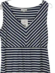 Vorschaubild 4 von Damen Sommerkleid Gr. 36 Blau Weiß Gestreift Maritim