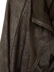 Vorschaubild 3 von Kunstlederjacke Damen Animal Print Braun Gr. 38 M Freizeit