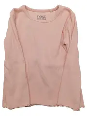 Vorschaubild 1 von Langarmshirt Mädchen Gr. 86 Rosa Rippstrick Basic Baumwolle