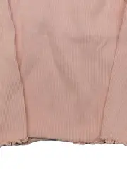 Vorschaubild 5 von Langarmshirt Mädchen Gr. 86 Rosa Rippstrick Basic Baumwolle