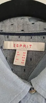 Vorschaubild 4 von Hemdbluse Damen Blau Langarm Klassisch Baumwolle Gr. 40