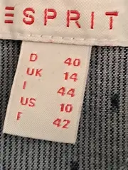 Vorschaubild 5 von Hemdbluse Damen Blau Langarm Klassisch Baumwolle Gr. 40