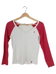 Vorschaubild 1 von Damen Langarmshirt Engel Motiv Weiß Gr. M 100% Baumwolle