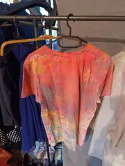 Vorschaubild 3 von Herren Freizeithemd Gr. S Mehrfarbig Batik Bunt Kurzarm