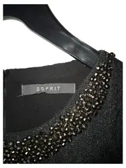 Vorschaubild 2 von Damen Etuikleid Schwarz Gr. 38 M Perlenbesatz Elegant Festlich