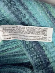 Vorschaubild 4 von Kinder Pullover Gr. 164 Blau Gestreift Cropped Strick
