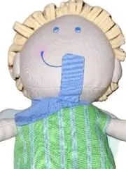 Vorschaubild 2 von Pure Nature Stoffpuppe Junge mit Flügeln Engel grün 25cm
