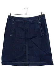 Vorschaubild 1 von Damen Jeansrock Blau Gr. 30, 38 Midirock Casual